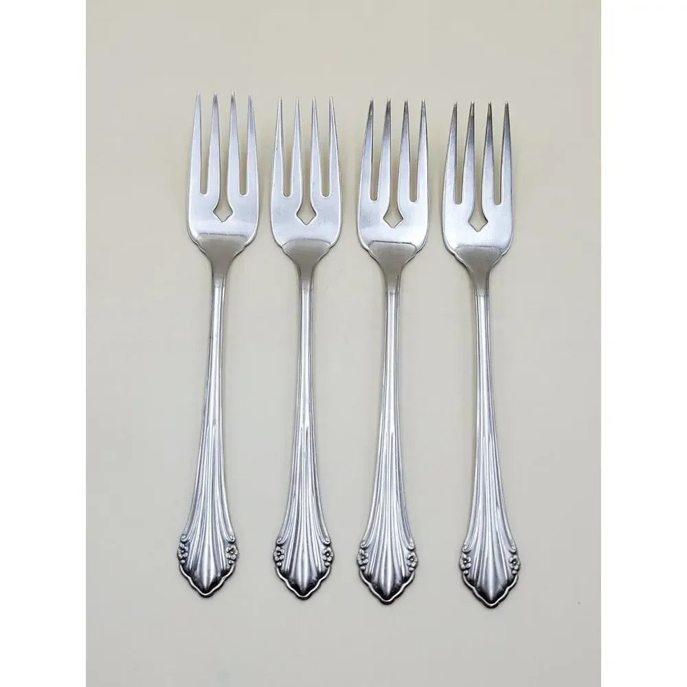 Oneida 1881 Rogers BITTERSWEET REPOSE 4pc Lot Salad Fork